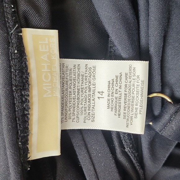 Michael Michael Kors Women's Logo Ring Shirred Maillot One-Piece - Picture 4 of 4